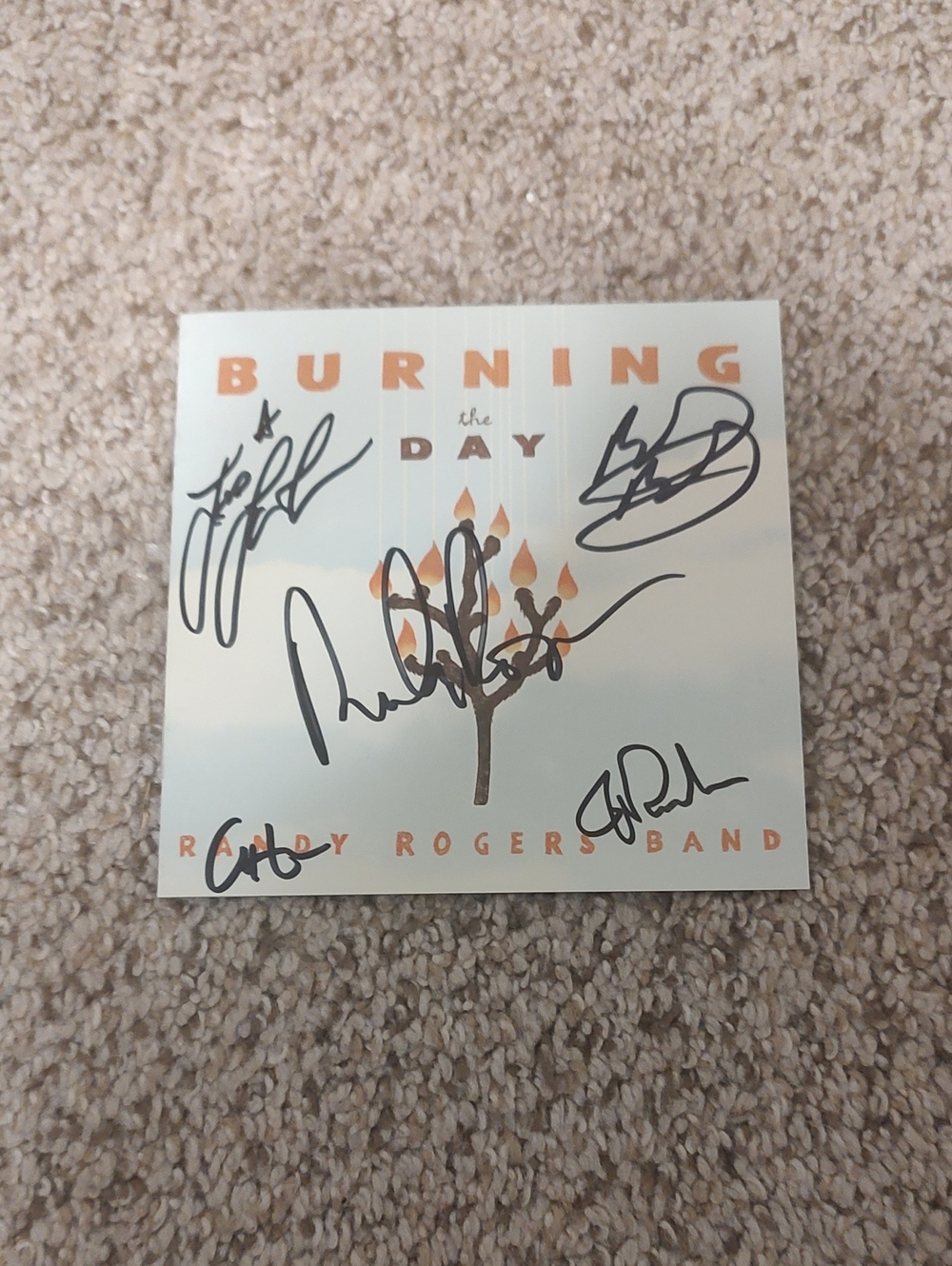 Randy Rogers Band Signed CD Cover